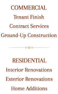 commercial and residential remodeling